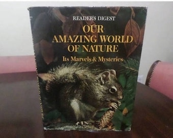 Vintage 1969 Hardcover Book Our Amazing World of Nature It's Marvels & Mysteries w/Dust Jacket