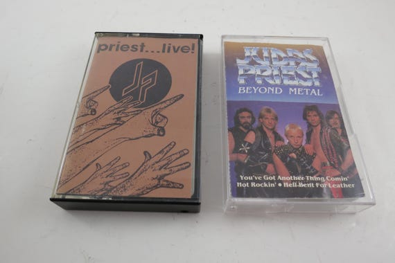 Vintage 1980's Judas Priest Cassette Tapes Excellent Condition Trouble Shooters Hell Bent for Leather Sold Individually