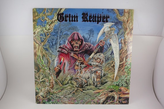 1987 Vinyl LP Record Rock You to Hell Grim Reaper Near Mint Condition