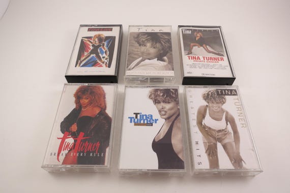 Vintage 1980's Tina Turner Cassette Tapes Private Dancer Proud Mary Greatest Hits Break Every Rule Ike and Tina Sold Individually