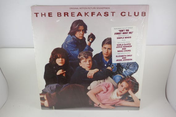 The Breakfast Club Original Soundtrack, 1985 Gray Vinyl LP - Simple Minds