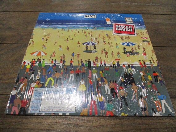 1984 Vinyl LP Record Inxs Self Titled Debut Album Excellent Condition In Shrink with Concert Ticket Stub 72160