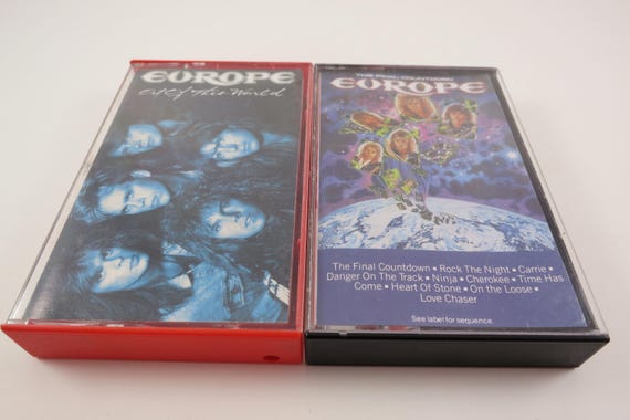 Vintage 1980's Europe Cassette Tapes The Final Countdown Out of This World Wings of Tomorrow Sold Individually