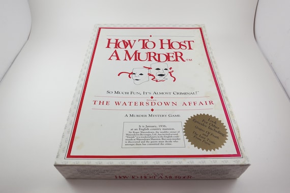 Vintage Party/Board Game How to Host A Murder 1985 The Watersdown Affair