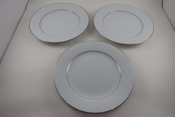 Vintage Noritake Whitehall 6115 China Set of Three 8 1/8 Inch Salad Plates