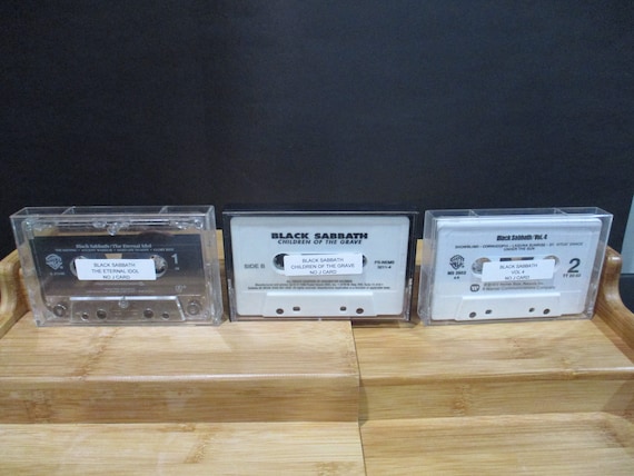 Vintage Black Sabbath Cassette Tapes - Eternal Idol, Children of the Grave, Volume 4