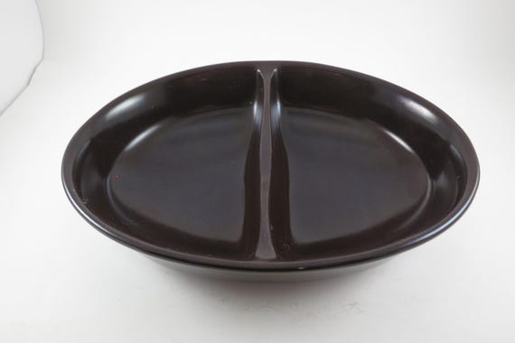 Vintage Franciscan Madeira Pattern 10 1/4 Inch Divided Serving Bowl