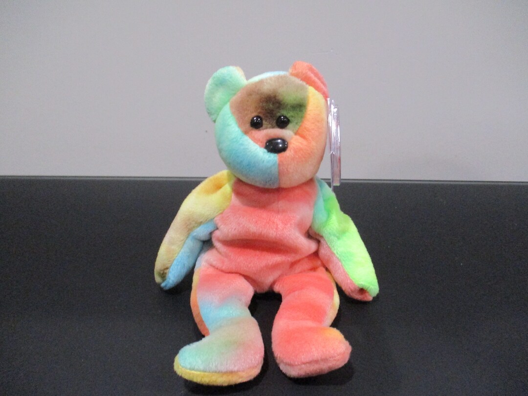 Vintage Original TY Beanie Baby Garcia the Tyedyed Bear Jerry Garcia
