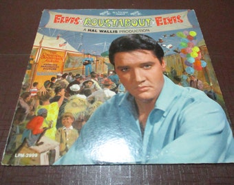 Vintage 1965 Elvis Presley Roustabout Soundtrack LP - Original Mono Record