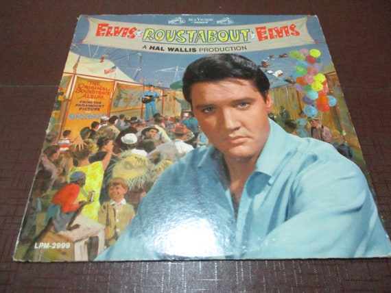 Vintage 1965 LP Record Elvis Presley Roustabout Soundtrack Original 1965 Mono Excellent Condition 57258