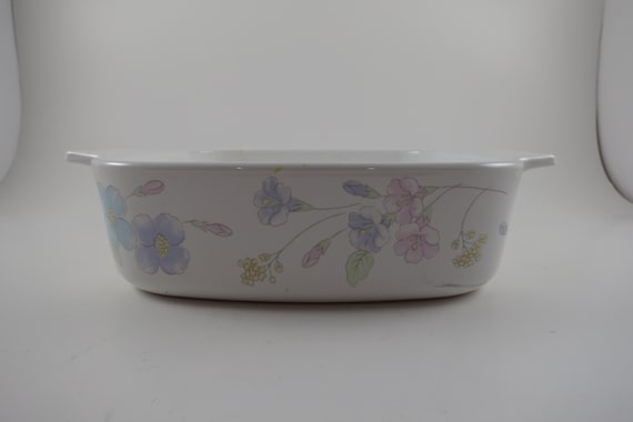 Vintage Corning Ware Pastel Bouquet Saucepan: 1 Liter A 1 B