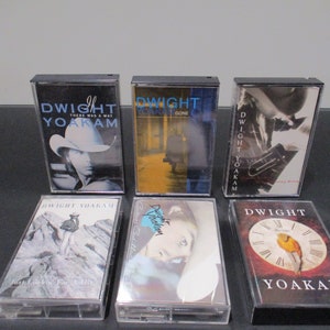 Vintage 1990's Dwight Yoakam Cassette Tapes This Time Guitars Cadillacs Etc Etc Gone If There Was A Way Sold Individually