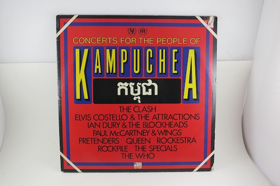 Vintage 1981 Concerts for Kampuchea LP Vinyl Record Set - The Clash, Queen, The Who