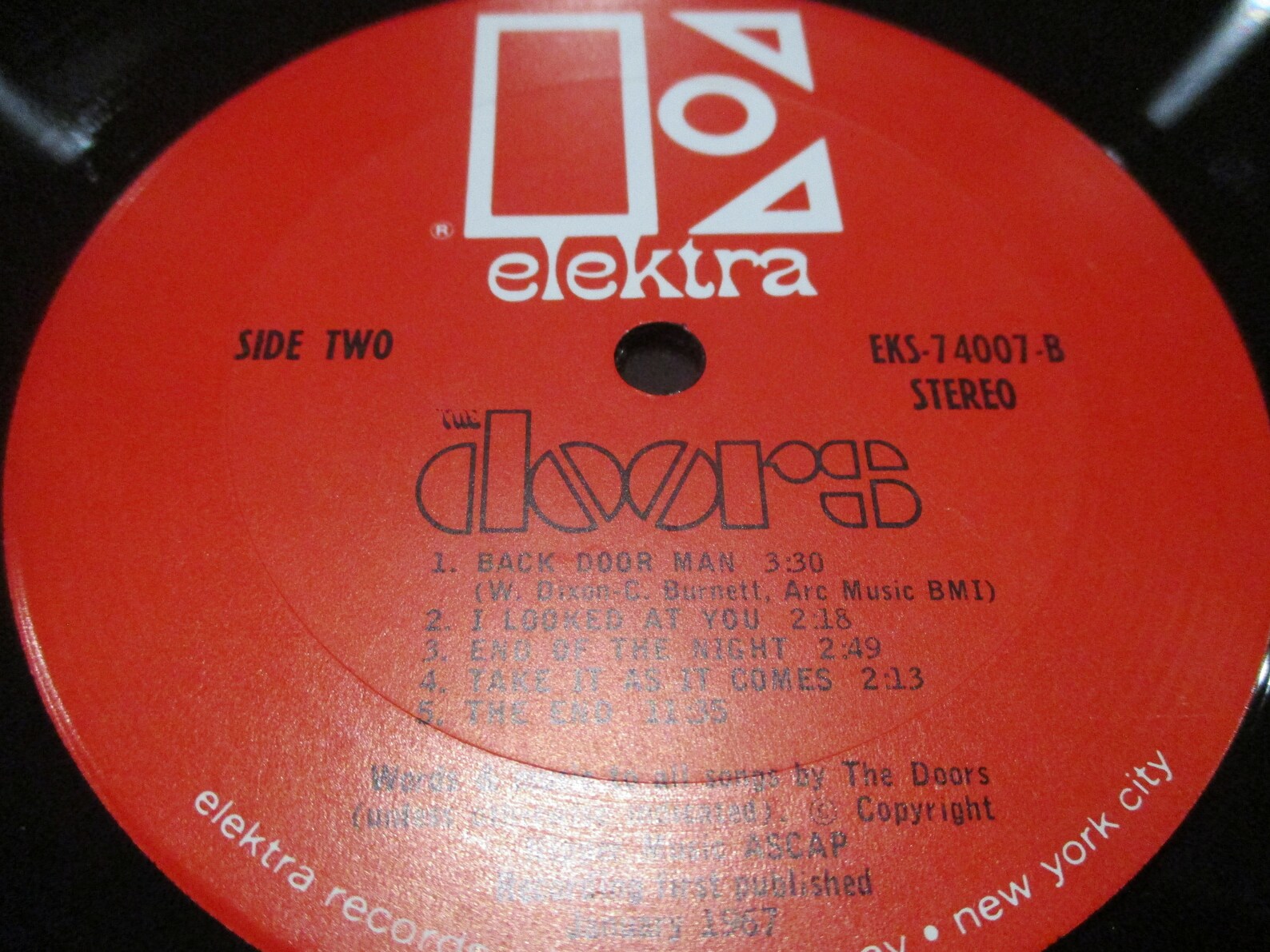 Vintage 1972 Vinyl LP Record The Doors Self Titled Red Label Etsy