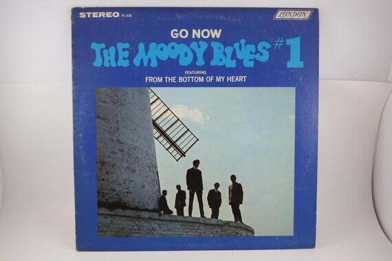 Vintage 1965 Vinyl LP Record The Moody Blues Go Now The Moody Blues #1 Rare Error First Pressing