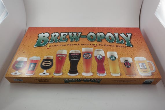 Vintage Late for the Sky Productions Board Game Brew-opoly A Game for People Who Like to Drink Beer 100 Percent Complete