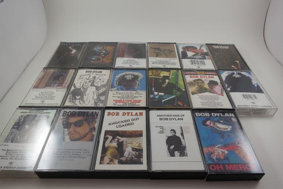 Vintage 1980's Bob Dylan Cassette Tapes Highway 61 Revisited Before the Flood Greatest Hits Sold Individually