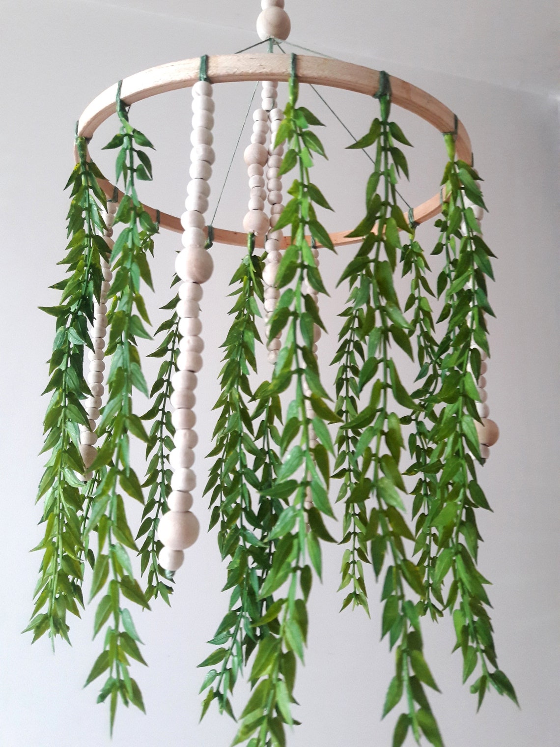 Greenery Mobile Leaf Mobile Nursery Mobile Crib Mobile Etsy