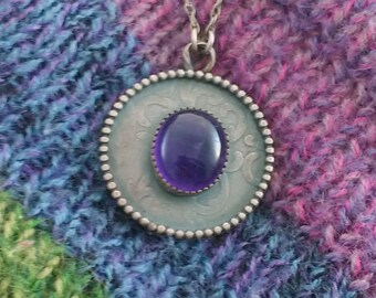 Amethyst Circle Necklace