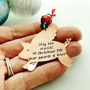 Flying Pig Christmas Ornament - Etsy