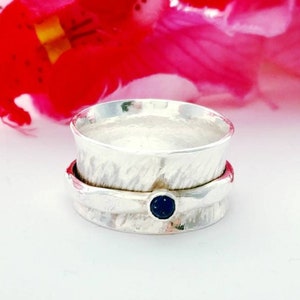 Lapis Lazuli Spinner Ring
