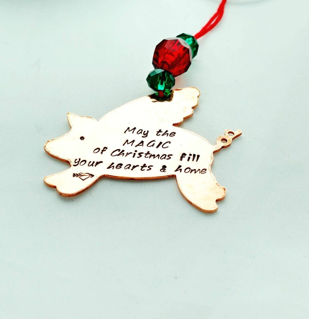 Flying Pig Christmas Ornament - Etsy