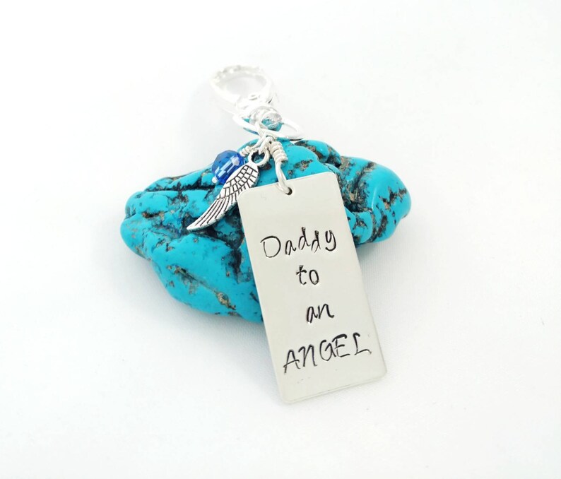 Daddy to an Angel Keychain Remembrance Gift for Infant Loss Father/'s Day Miscarriage Gift for Dad Keepsake Gift for Loss of Child