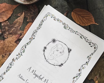 Autumn Equinox Worksheets - Digital listing to print for your Grimoire / Book of Shadows