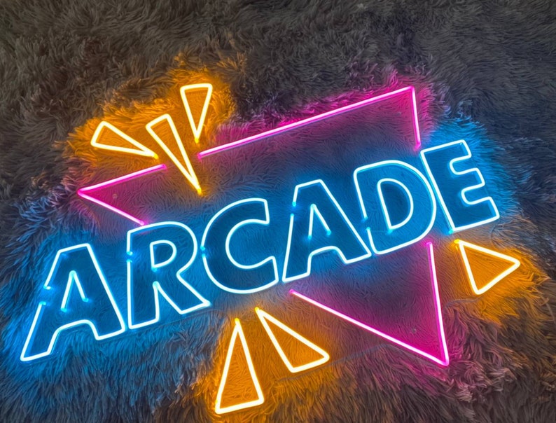 Arcade Neon Sign / Arcade Game Room Led Light / Custom Neon Etsy UK