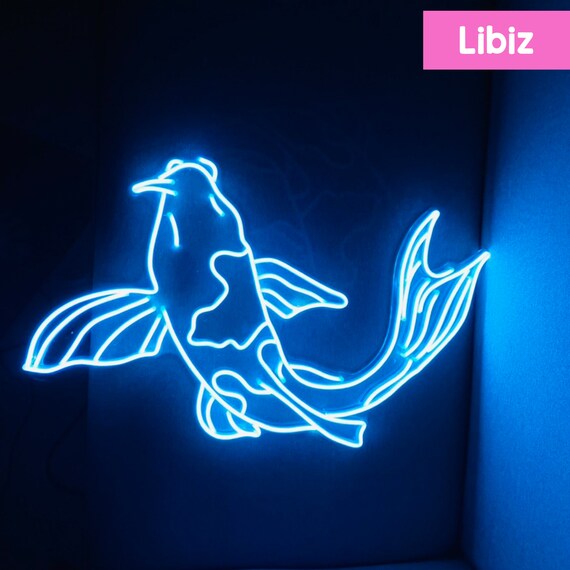 KOI FISH Koi Fish Neon Sign / Koi Fish Led Sign / Koi Fish | Etsy