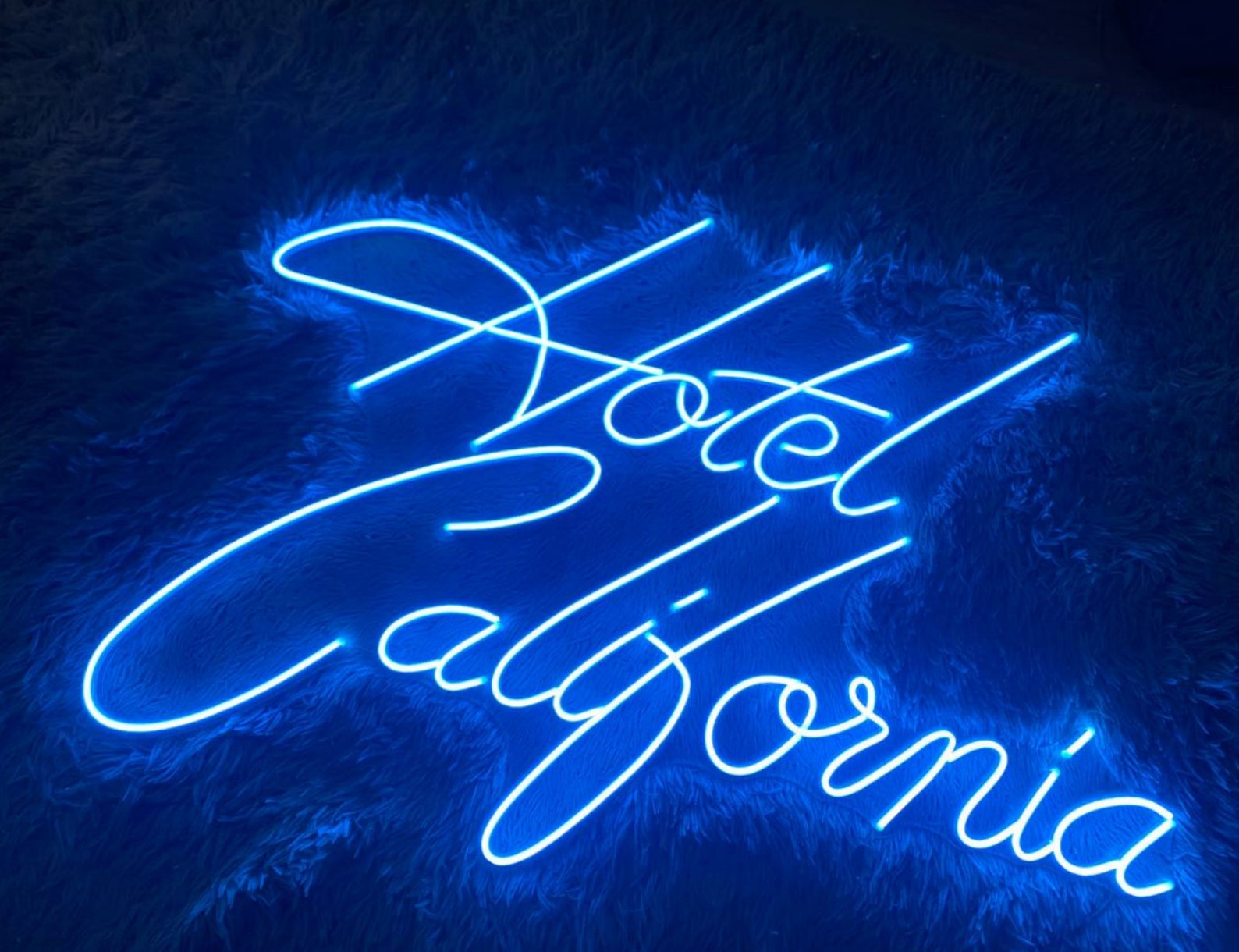Hotel California Neon Sign Music Led Sign Wall Decor Custom - Etsy