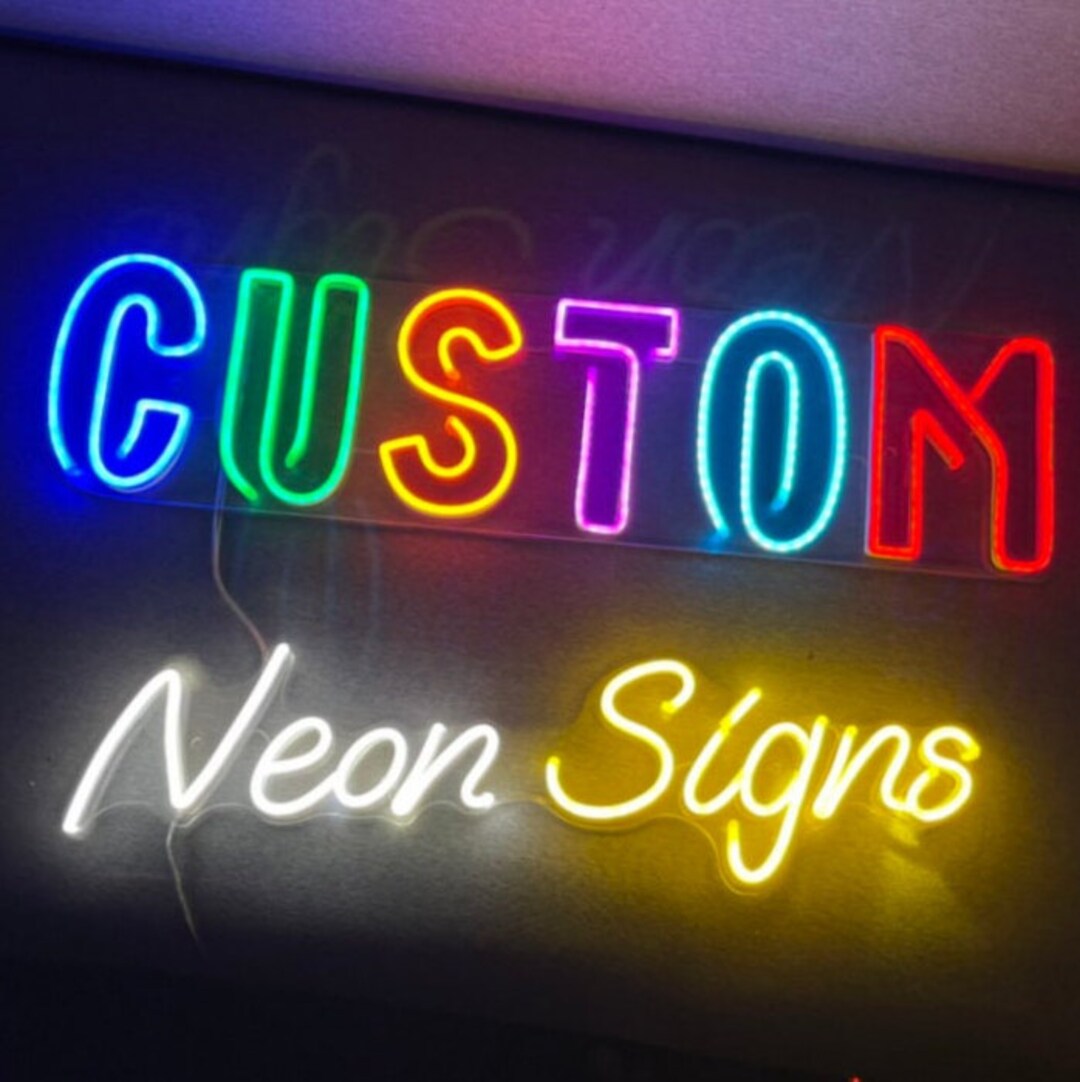 Custom Neon Sign / Custom Car Sign / Car Neon Sign / Car Led Etsy