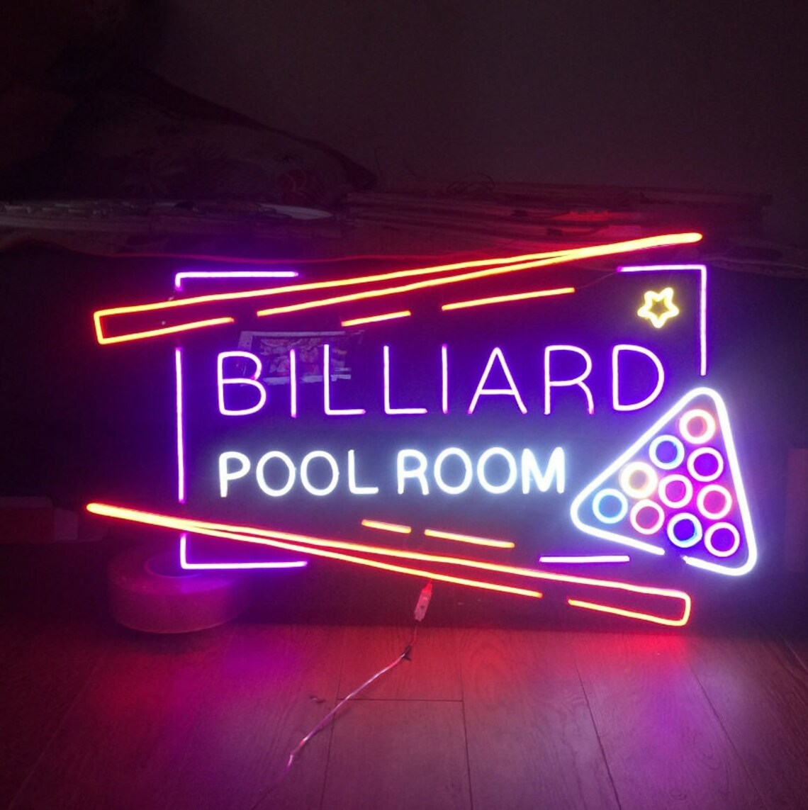 Pool Hall Neon Sign / Pool Room Led Sign / Billards Room Neon Etsy