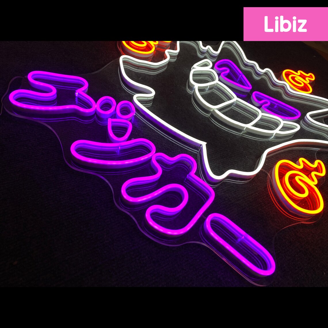Gengar Neon Signs Japanese Anime Led Neon Sign Anime Neon Etsy