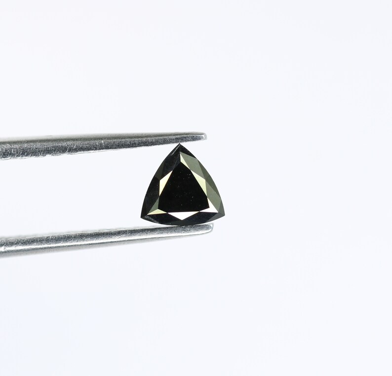 0.45 CT Black Triangle Diamond For Engagement Ring | Etsy
