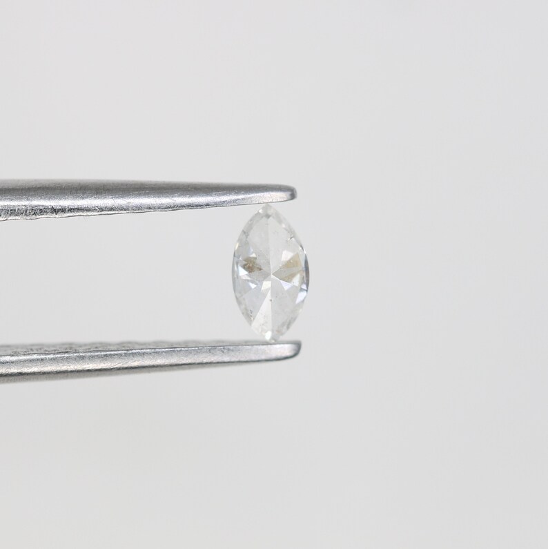 0.15 CT Marquise Shape White Diamond For Engagement Ring