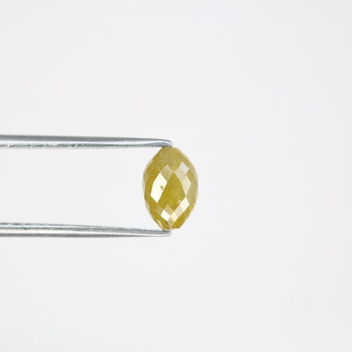 Yellow Color 1.56 CT shops 7.30*4.90 MM Natural Drilled Bead for Necklace or Jewelry JK18402