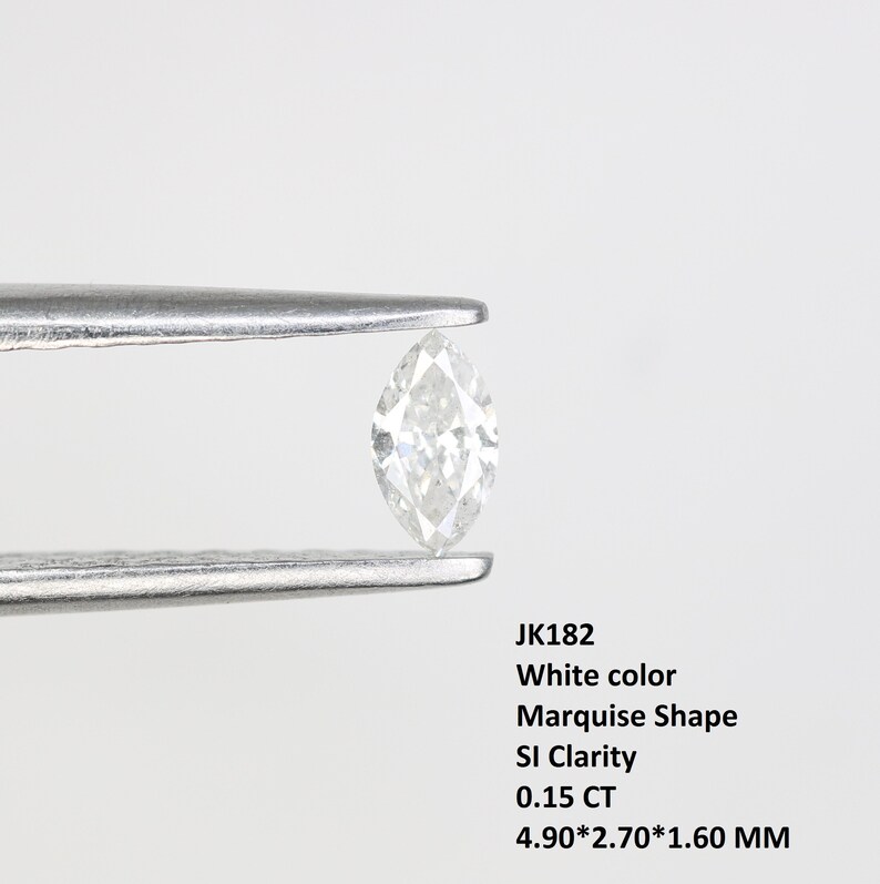0.15 CT Marquise Shape White Diamond For Engagement Ring