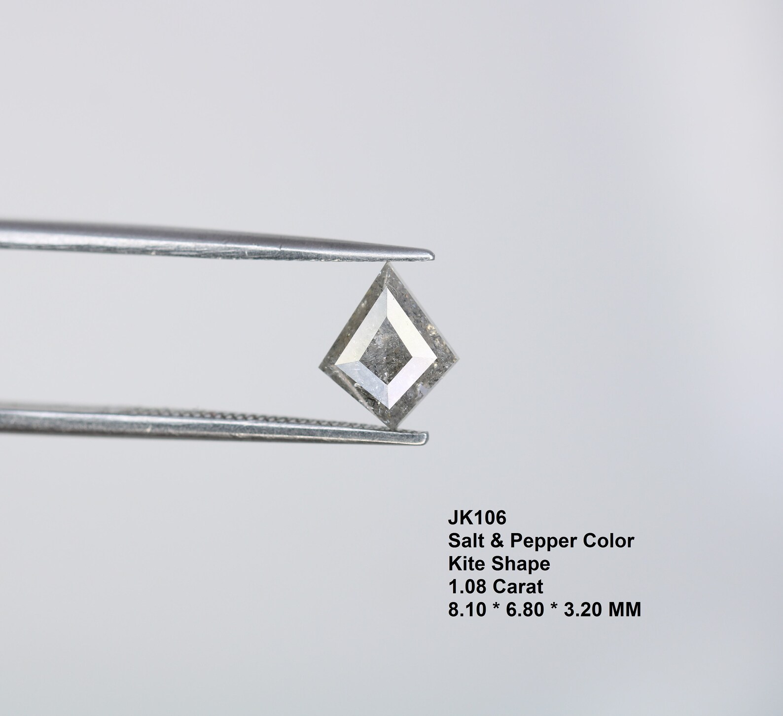 1.08 CT Kite Cut Salt and