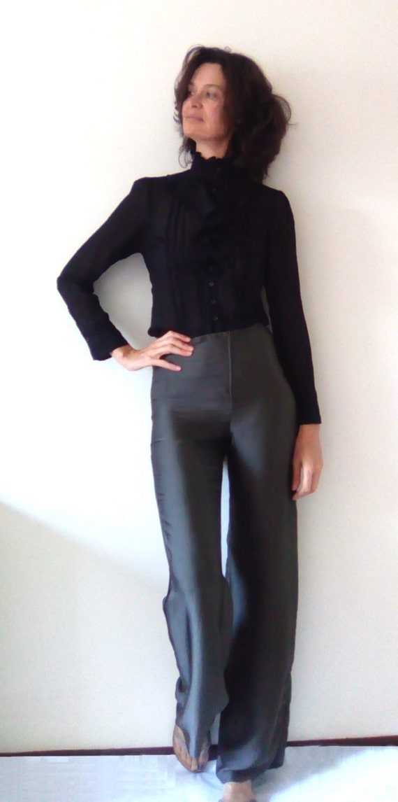 womens silk pants evening wear
