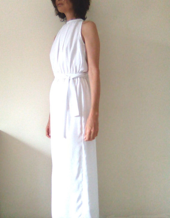 halter neck loose dress