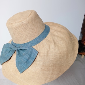Raffia Summer Hat, Straw Summer Hat, Straw Sun Hat, Sun Pamela, Summer Pamela, Womens Hat, Summer Hat, Sun Hat, Hand Painted Hat