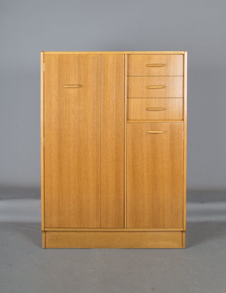 G Plan E Gomme Golden Oak Tallboy Wardrobe Etsy