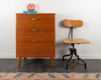 Remploy Mid-Century Chest of Drawers Retro Vintage