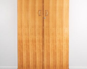 Retro Walnut Compact Ladies Wardrobe made by Alfred Cox Mid century