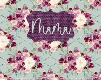 Funda para vaso Floral Mama – Diseño sin costuras de 20 oz (Descarga digital)