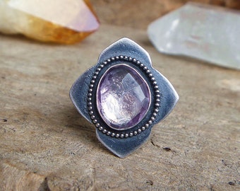 Ametrine sterling silver ring // Size 8.25 // Ametrine jewelry // Sterling silver jewelry // Metaphysical // Ametrine ring