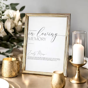 Panneau "À la mémoire d'affection" Panneau de places réservées Panneau commémoratif de mariage Panneau "À la mémoire d'affection" Siège réservé pour le mariage Réservation en mémoire