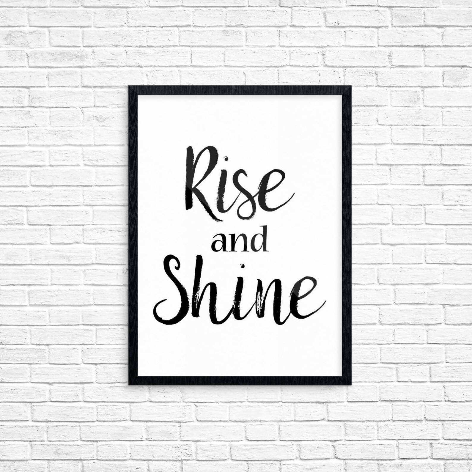 Rise and Shine Quote Instant Print Bedroom Decor Rise and Etsy