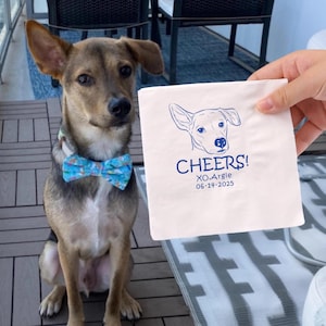 Personalisierte Hunde-Hochzeitsservietten mit Haustierfoto, benutzerdefinierte Hunde-Cocktail-Hochzeitsservietten, benutzerdefinierte Katzenservietten, Hundegeburtstagsdekorationen